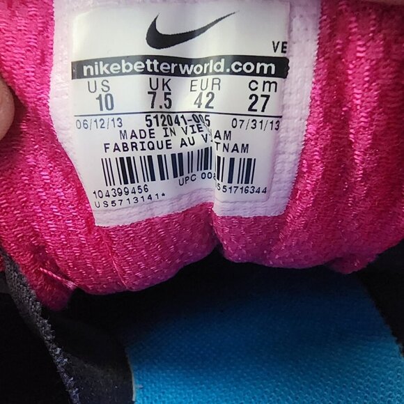 Nike Air Alvord 10 Black Fireberry Anthracite Trail Hiking Shoes Womens 10 EUC - Picture 10 of 11